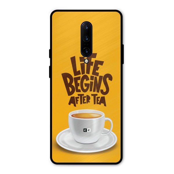 Begins After Tea Metal Back Case for OnePlus 7 Pro