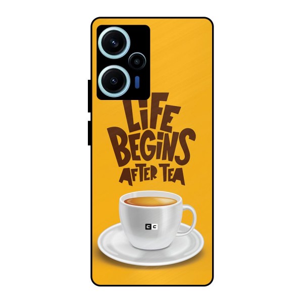 Begins After Tea Metal Back Case for Poco F5