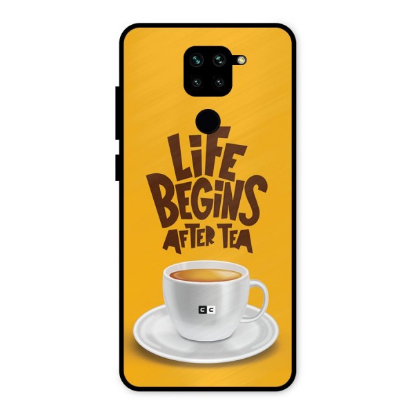 Begins After Tea Metal Back Case for Redmi Note 9