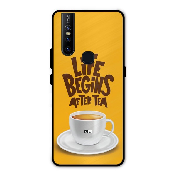 Begins After Tea Metal Back Case for Vivo V15