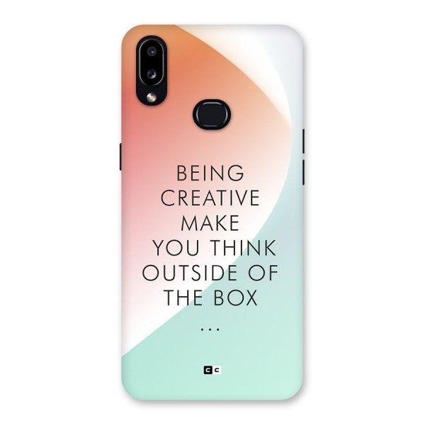 Being Creative Back Case for Galaxy A10s