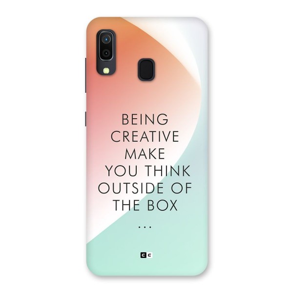 Being Creative Back Case for Galaxy A20