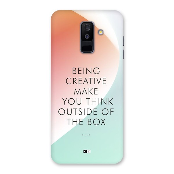 Being Creative Back Case for Galaxy A6 Plus