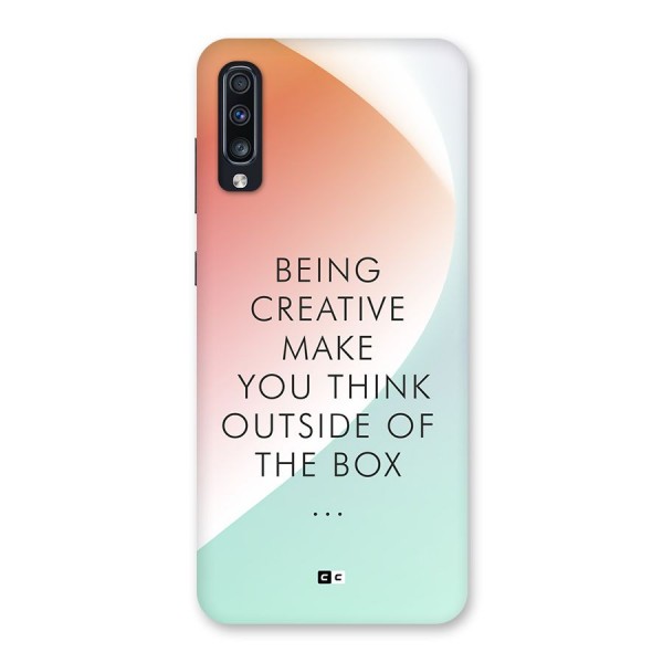 Being Creative Back Case for Galaxy A70