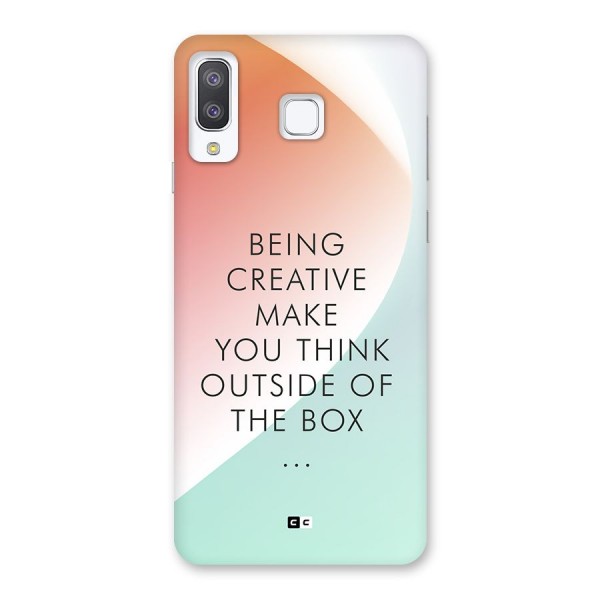 Being Creative Back Case for Galaxy A8 Star