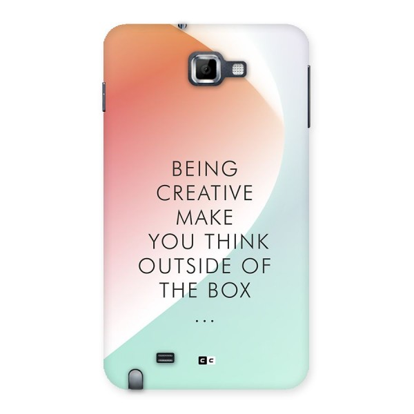 Being Creative Back Case for Galaxy Note