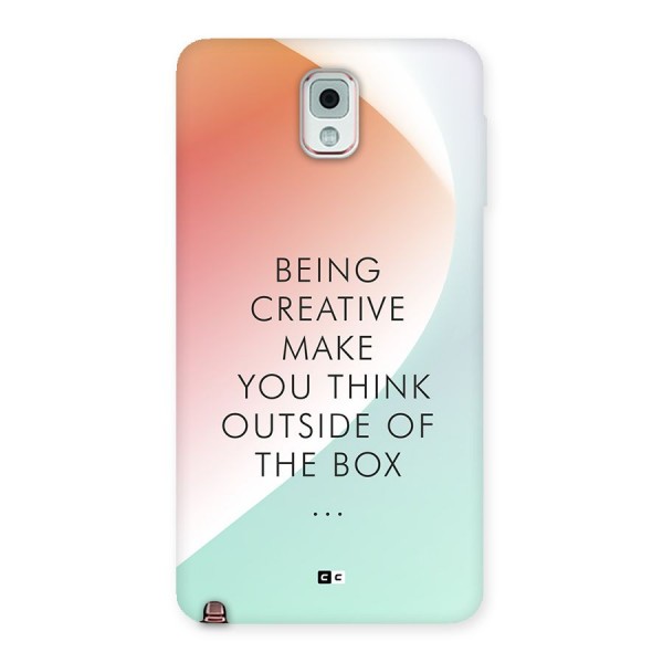 Being Creative Back Case for Galaxy Note 3