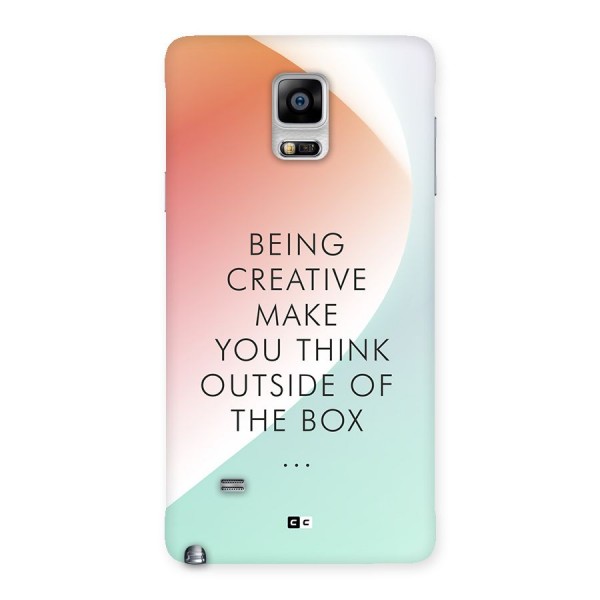 Being Creative Back Case for Galaxy Note 4