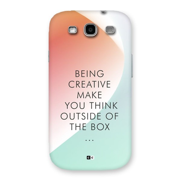 Being Creative Back Case for Galaxy S3