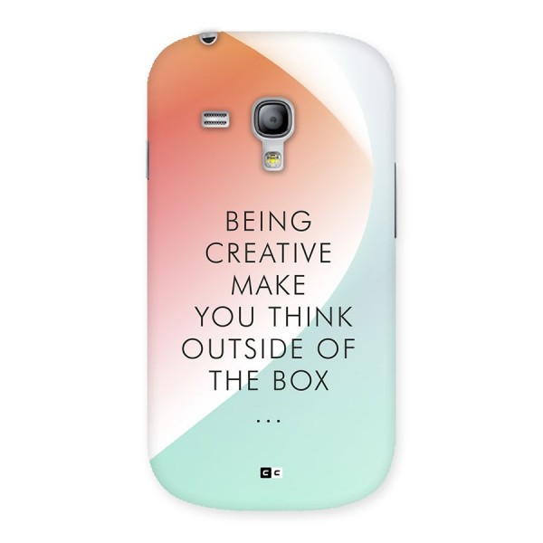 Being Creative Back Case for Galaxy S3 Mini