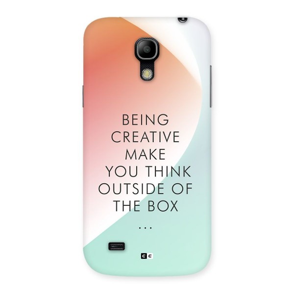 Being Creative Back Case for Galaxy S4 Mini