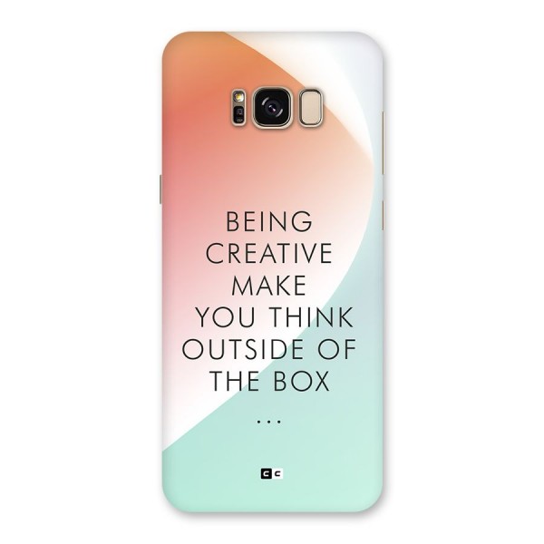 Being Creative Back Case for Galaxy S8 Plus