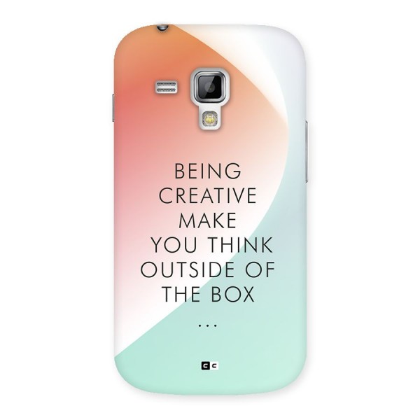 Being Creative Back Case for Galaxy S Duos