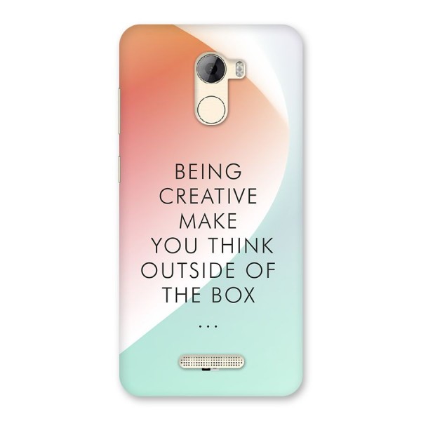 Being Creative Back Case for Gionee A1 LIte