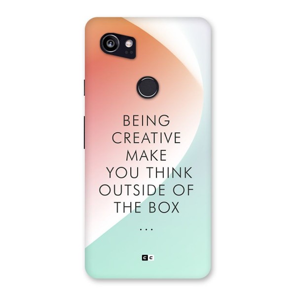 Being Creative Back Case for Google Pixel 2 XL