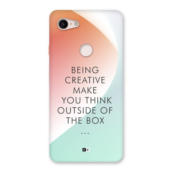 Being Creative Back Case for Google Pixel 3 XL