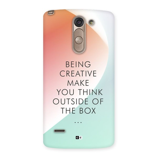 Being Creative Back Case for LG G3 Stylus