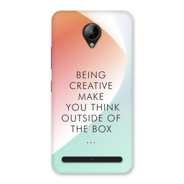 Being Creative Back Case for Lenovo C2