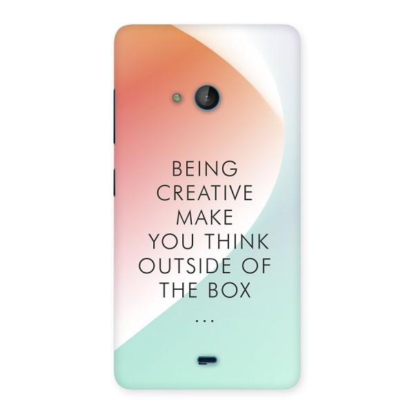 Being Creative Back Case for Lumia 540