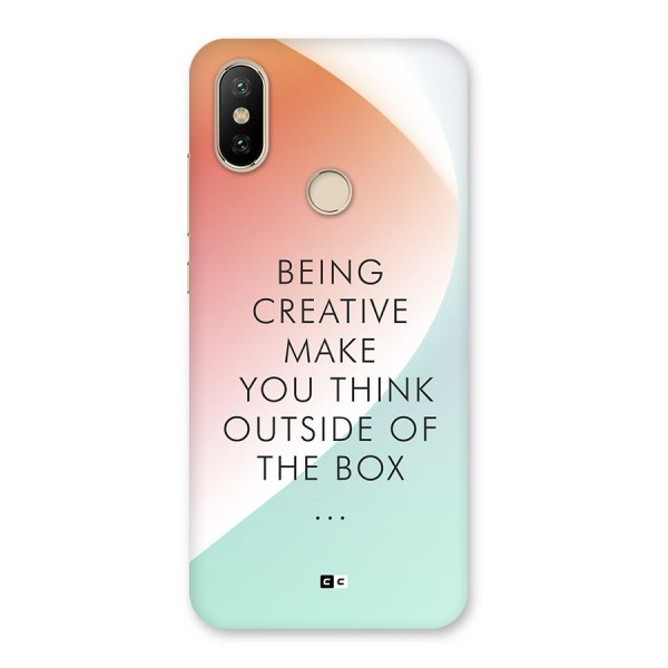 Being Creative Back Case for Mi A2