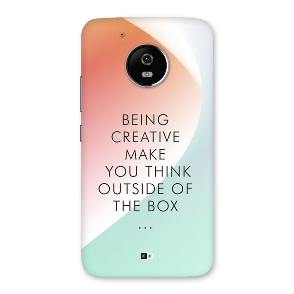 Being Creative Back Case for Moto G5