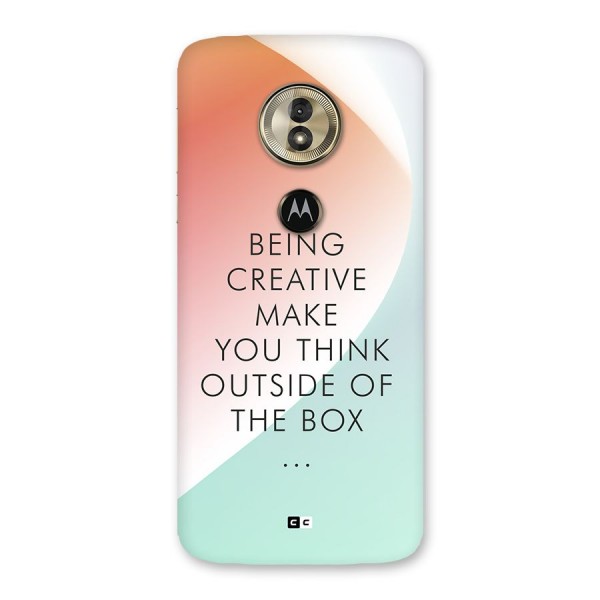 Being Creative Back Case for Moto G6 Play