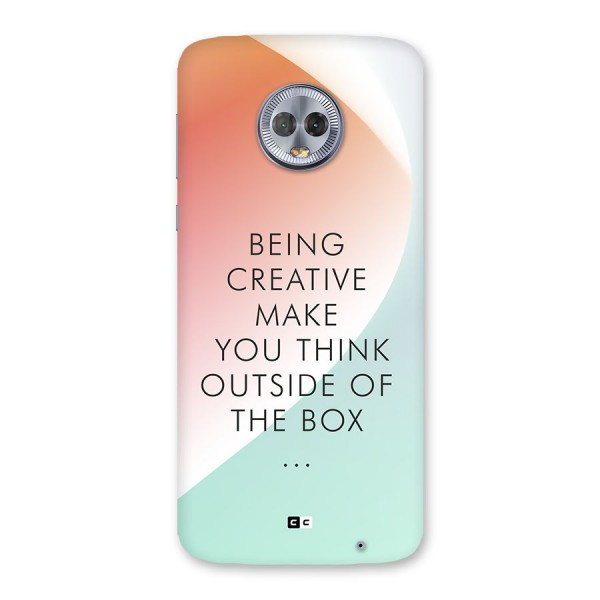 Being Creative Back Case for Moto G6 Plus