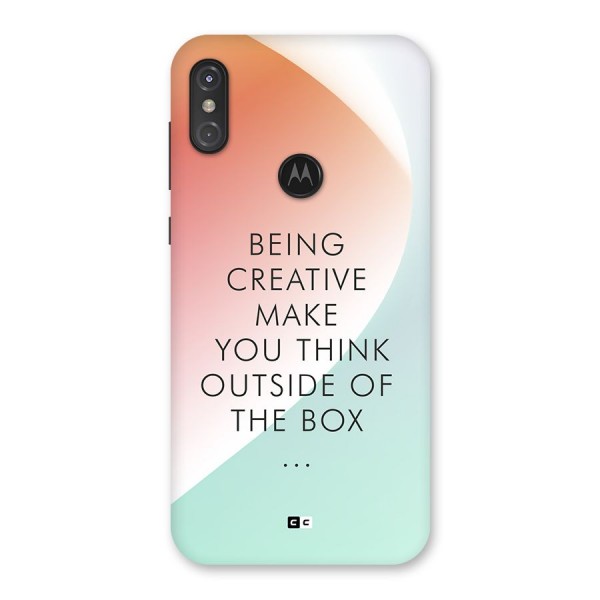 Being Creative Back Case for Motorola One Power