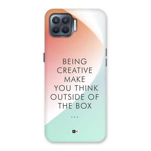 Being Creative Back Case for Oppo F17 Pro