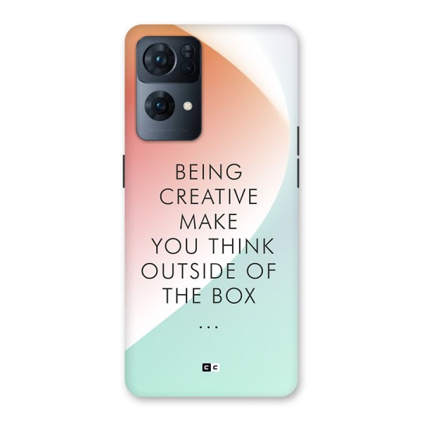 Being Creative Back Case for Oppo Reno7 Pro 5G