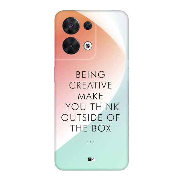 Being Creative Back Case for Oppo Reno8 5G