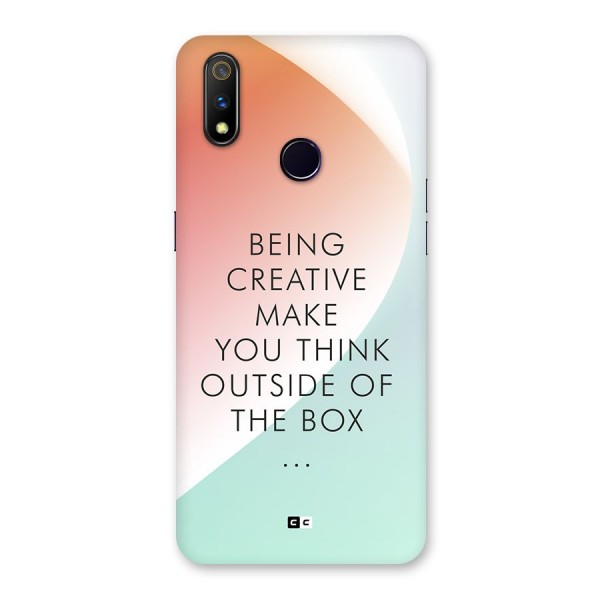 Being Creative Back Case for Realme 3 Pro