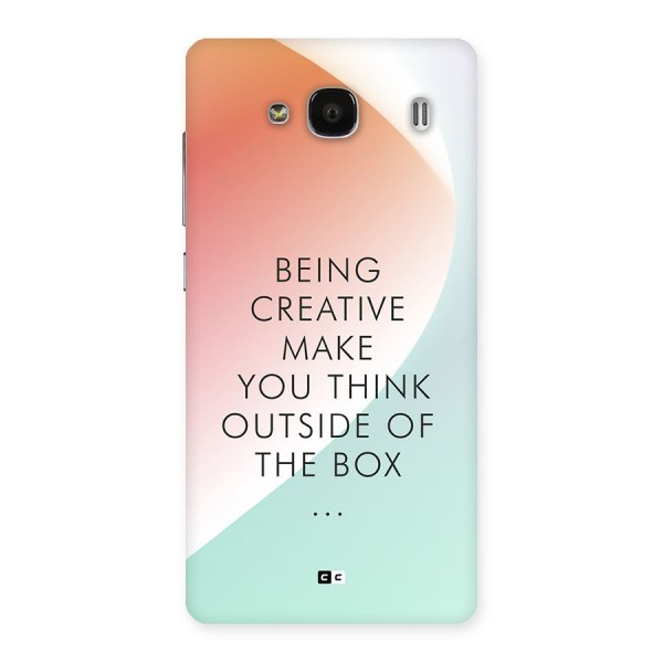 Being Creative Back Case for Redmi 2