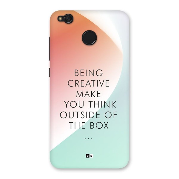 Being Creative Back Case for Redmi 4