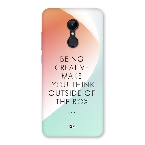 Being Creative Back Case for Redmi 5