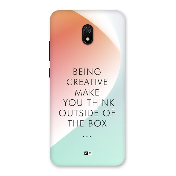 Being Creative Back Case for Redmi 8A