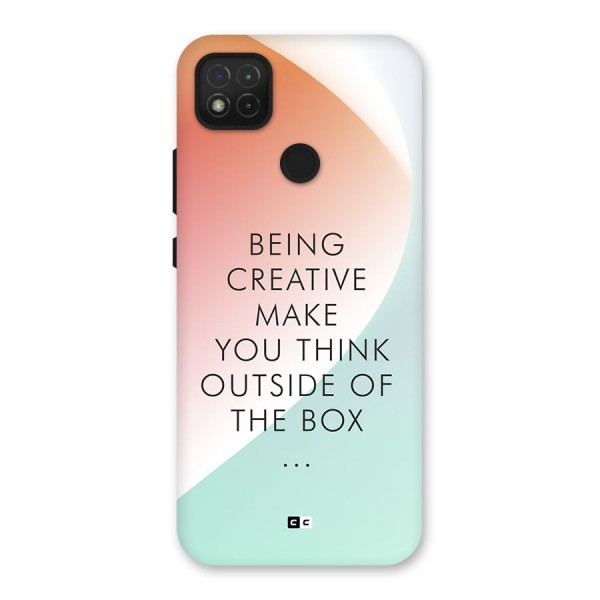 Being Creative Back Case for Redmi 9C