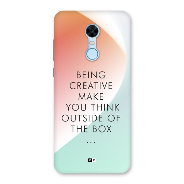 Being Creative Back Case for Redmi Note 5