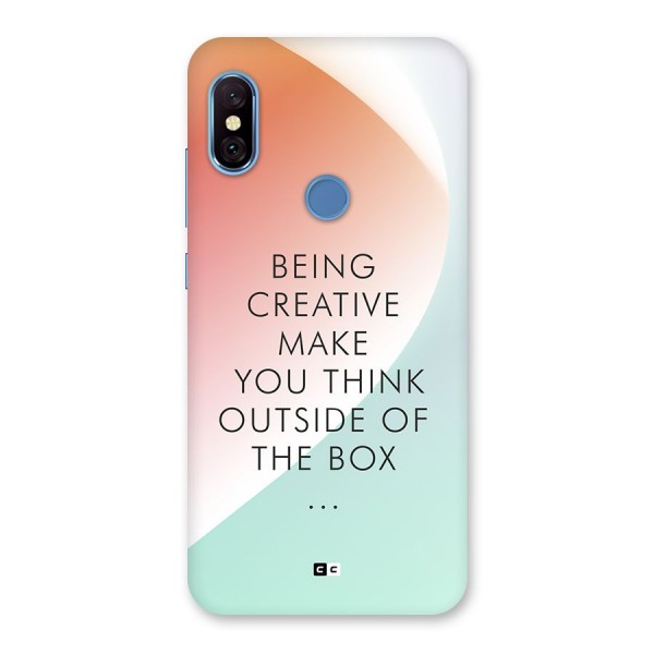 Being Creative Back Case for Redmi Note 6 Pro