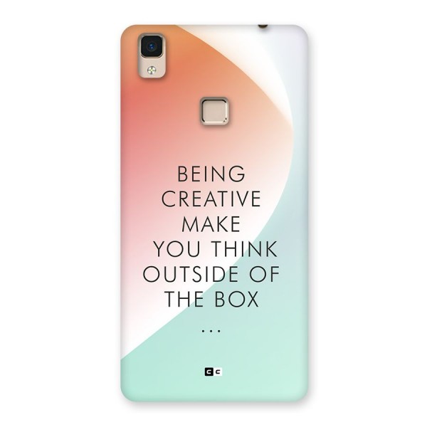 Being Creative Back Case for V3 Max