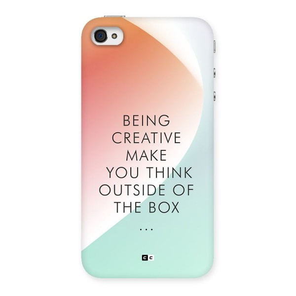 Being Creative Back Case for iPhone 4 4s