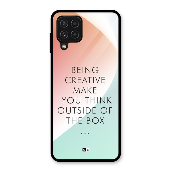 Being Creative Glass Back Case for Galaxy A22 4G