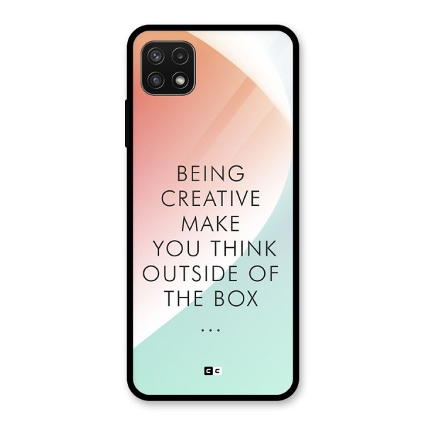 Being Creative Glass Back Case for Galaxy A22 5G