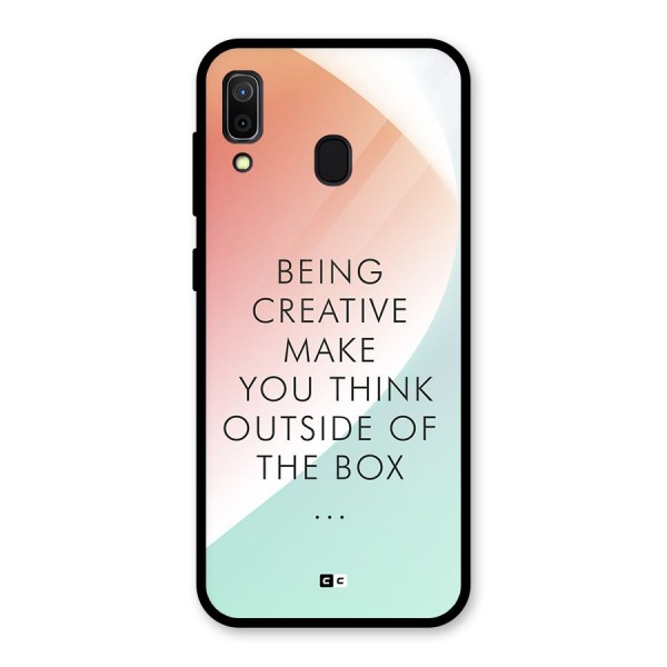 Being Creative Glass Back Case for Galaxy A30