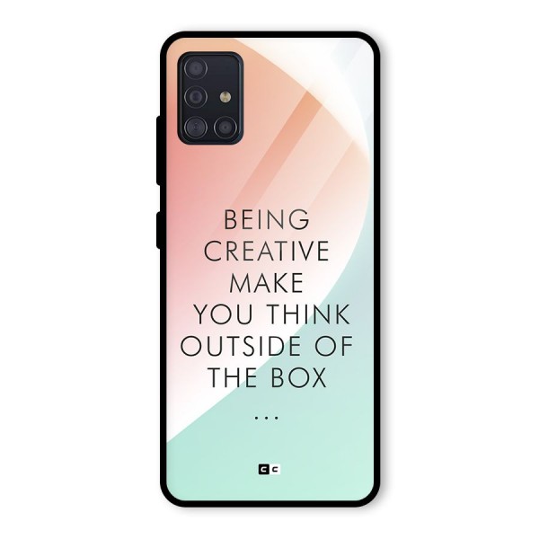 Being Creative Glass Back Case for Galaxy A51