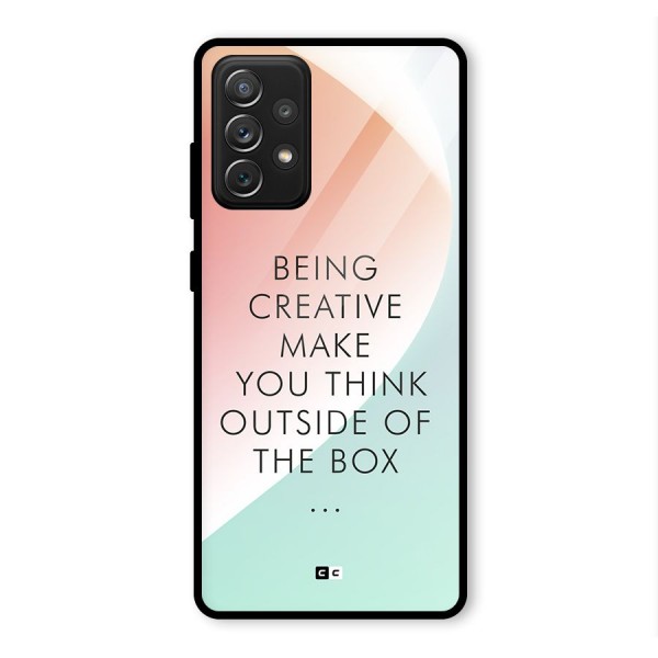 Being Creative Glass Back Case for Galaxy A72