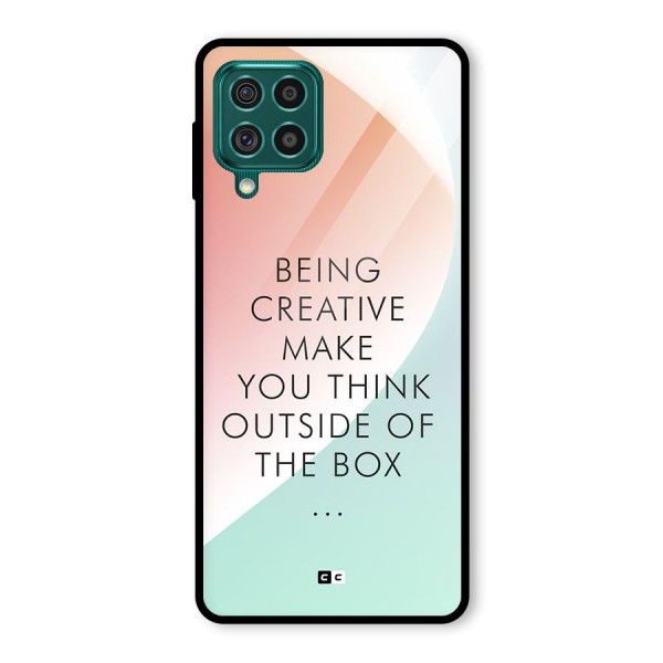 Being Creative Glass Back Case for Galaxy F62