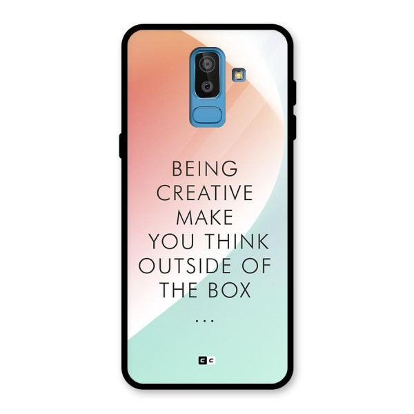 Being Creative Glass Back Case for Galaxy J8