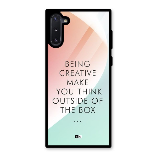 Being Creative Glass Back Case for Galaxy Note 10