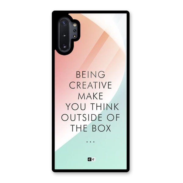 Being Creative Glass Back Case for Galaxy Note 10 Plus